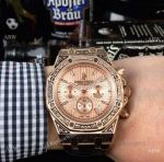 New Style Audemars Piguet Royal Oak "Tattoo" Watches - Rose Gold Chronograph